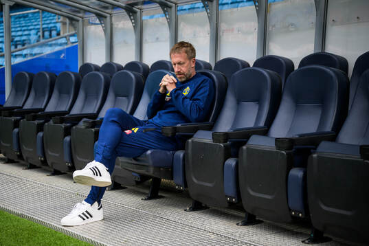 Head coach Graham Potter of the Swedish national football