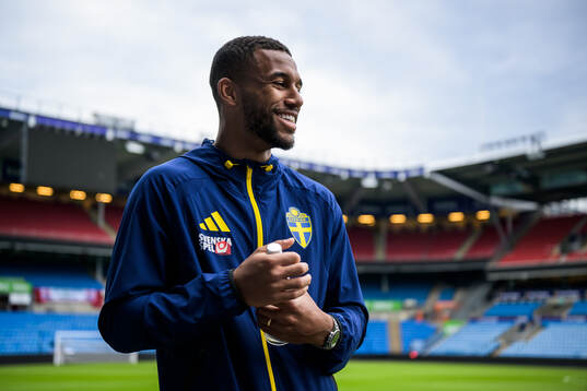 Isak Hien of the Swedish national football team