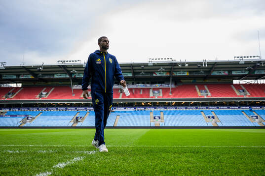 Isak Hien of the Swedish national football team
