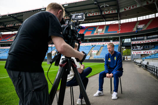 Head coach Graham Potter of the Swedish national football