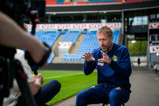 Head coach Graham Potter of the Swedish national football