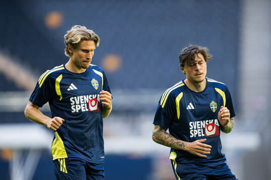 Carl Starfelt and Victor Nilsson Lindelöf of the Swedish