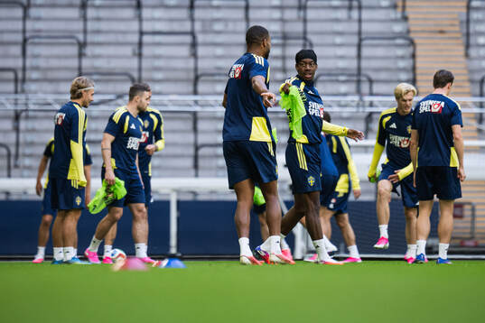 Anthony Elanga of the Swedish national football team at a