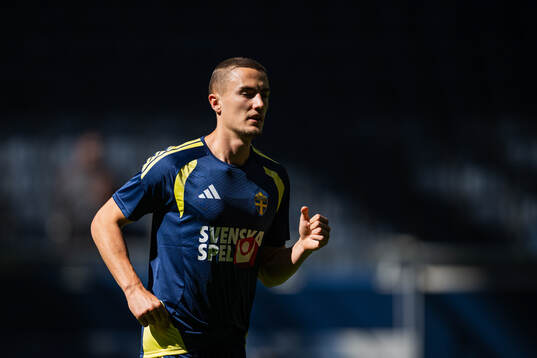 Gustaf Lagerbielke of the Swedish national football team at