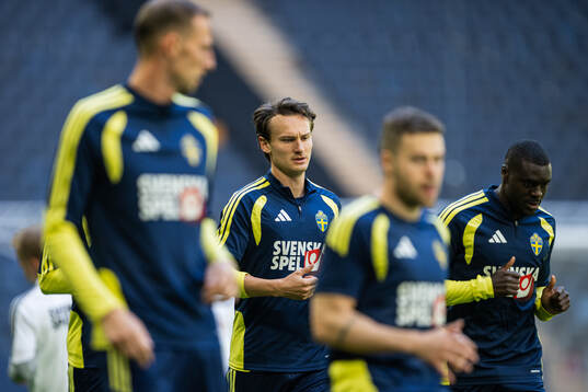 Hjalmar Ekdal of the Swedish national football team at a