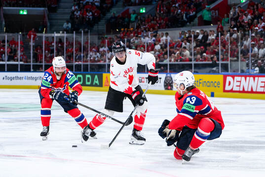 Jacob Berglund and Max Krogdahl of Norway and Mark