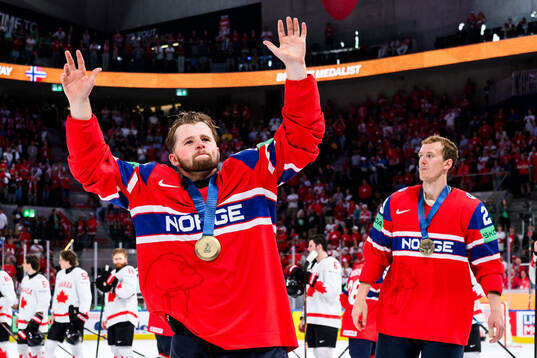 Emilio Pettersen of Norway celebrates