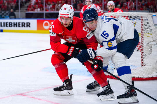Tim Berni of Switzerland and Anton Lundell of Finland