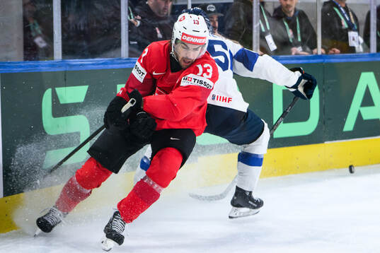 Nico Hischier of Switzerland