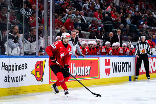 Nico Hischier of Switzerland