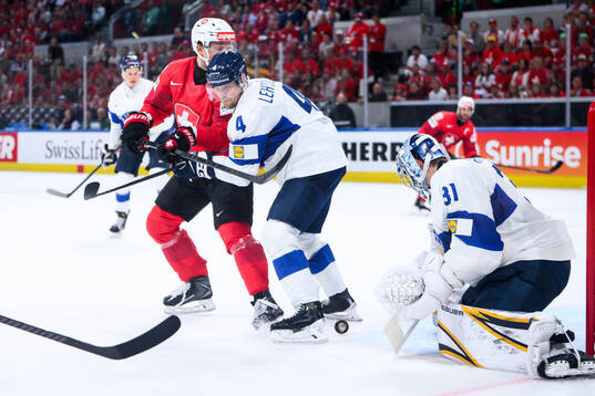 Calvin Thurkauf of Switzerland and Mikko Lehtonen and
