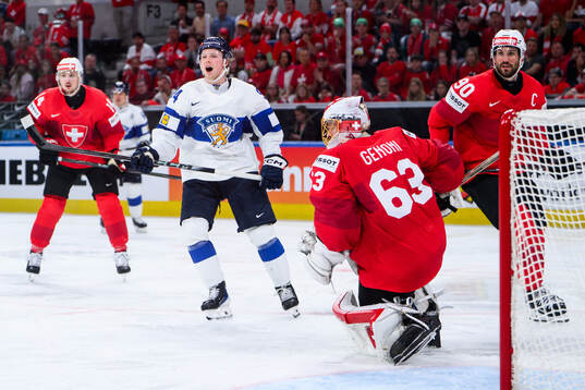 Konsta Helenius of Finland reacts