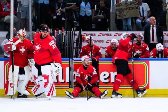 Christoph Bertschy of Switzerland looks dejected