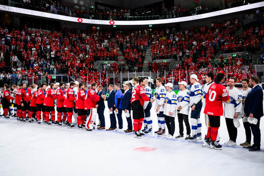Players of Switzerland and players of Finland