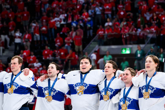 Goaltender Justus Annunen of Finland