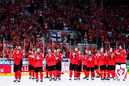 Players of Switzerland looks dejected