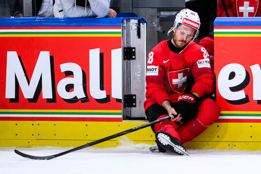 Christoph Bertschy of Switzerland looks dejected