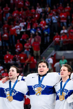 Goaltender Justus Annunen of Finland
