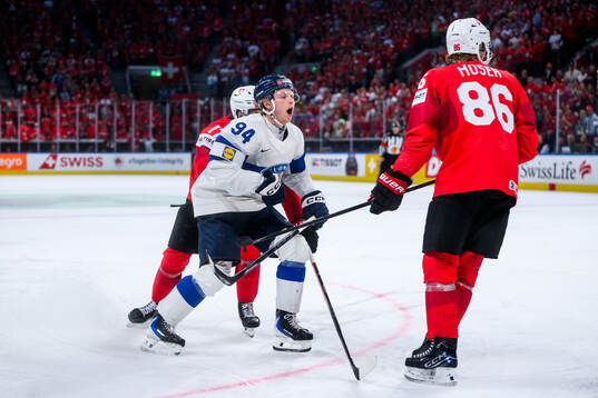 Konsta Helenius of Finland celebrates