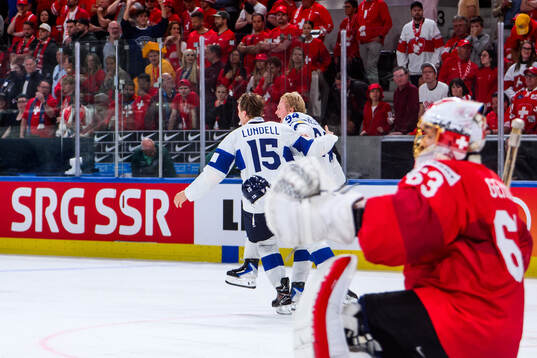 Konsta Helenius of Finland celebrates