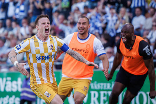 IFK Göteborgs Tobias Heintz jublar