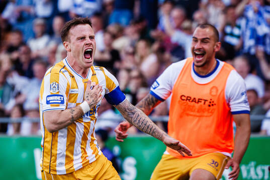 IFK Göteborgs Tobias Heintz jublar