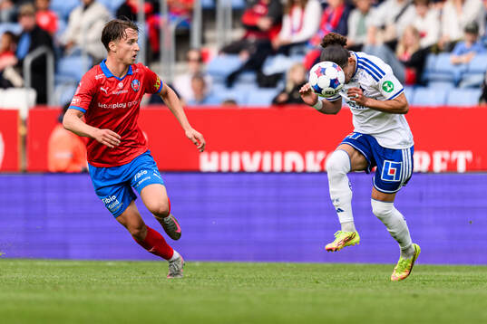 Helsingborgs Lukas Kjellnäs och IFK Norrköpings Elias