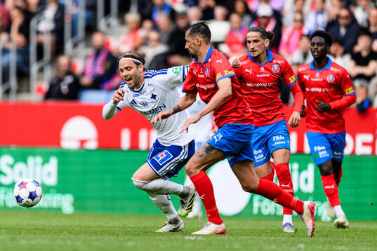 IFK Norrköpings Christoffer Nyman och Helsingborgs Loret