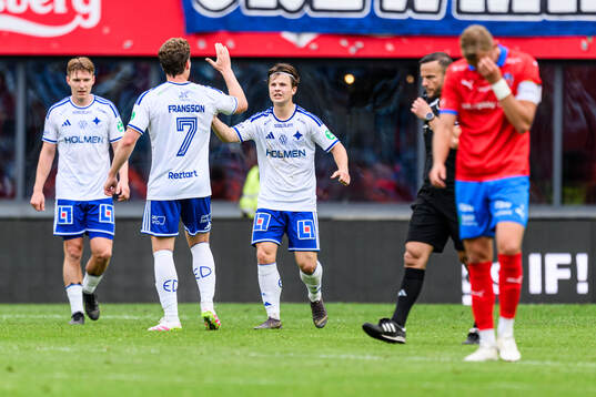 IFK Norrköpings Axel Brönner jublar