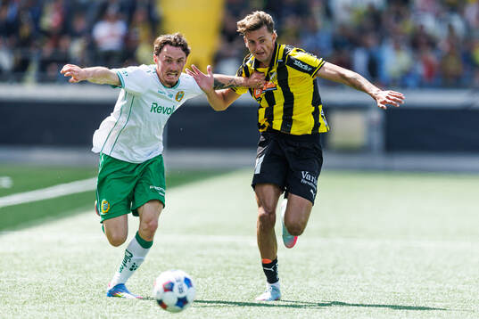 Hammarbys Noah Persson och Häckens Silas Andersen