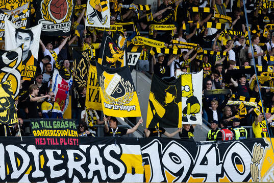 under fotbollsmatchen i Allsvenskan mellan Häcken och