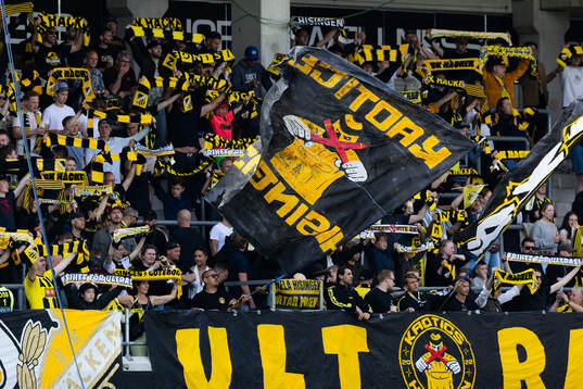 under fotbollsmatchen i Allsvenskan mellan Häcken och