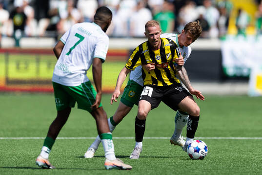 Häckens Mikkel Rygaard Jensen och Hammarbys Frederik