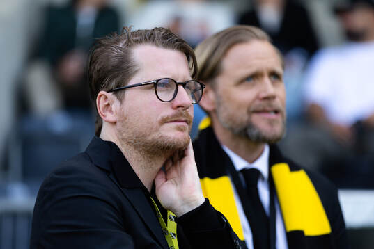 Häckens sportchef Erik Friberg och klubbchef Marcus Jodin