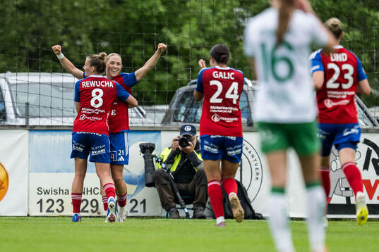 Vittsjös Milla Larsson jublar