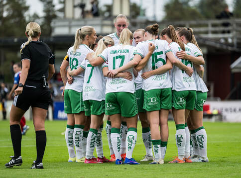 Hammarby spelarna jublar