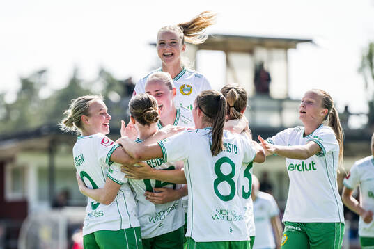 Hammarbyspelarna jublar