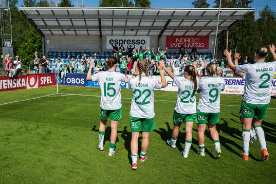 Hammarbyspelarna jublar