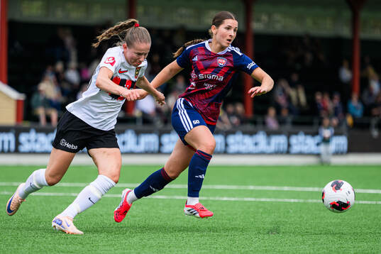 Brommapojkarnas Ida Bengtsson och Rosengårds Filippa