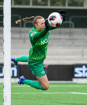 Brommapojkarnas målvakt Clara Ekstrand