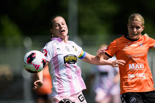 Häckens Anna Anvegård och Kristianstads Tilda Persson
