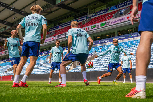 Antonio Nusa of the Norwegian national football team