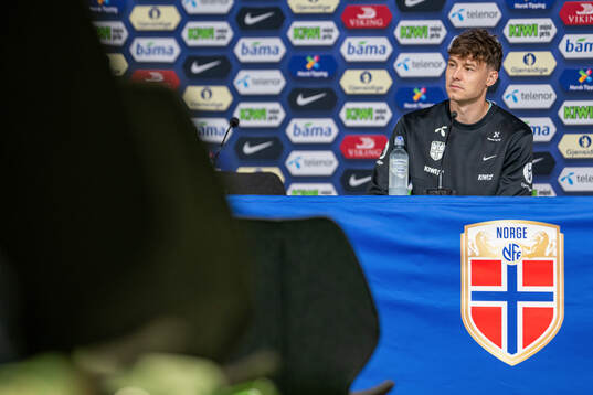 Jørgen Strand Larsen of the Norwegian national football