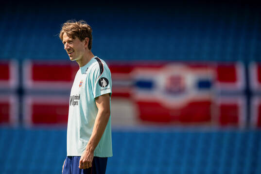 Sander Berge of the Norwegian national football team