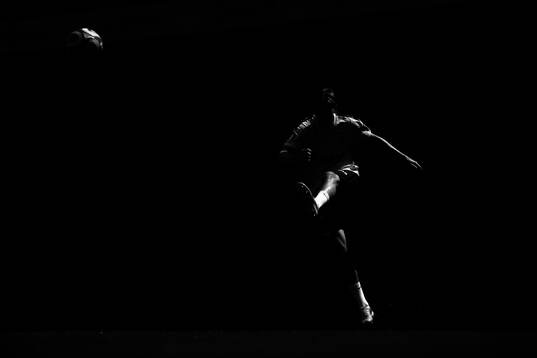 The silhouette of David Møller Wolfe of the Norwegian