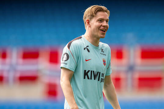 Jens Petter Hauge of the Norwegian national football team