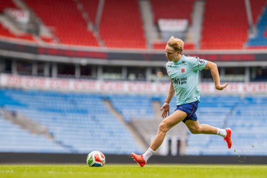 Andreas Schjelderup of the Norwegian national football team