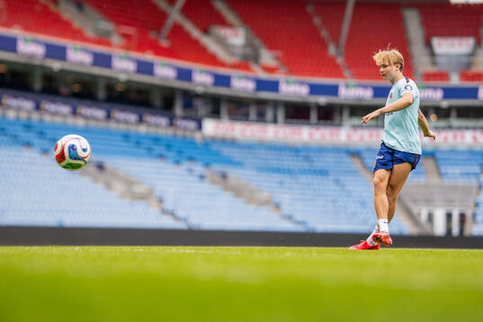 Andreas Schjelderup of the Norwegian national football team