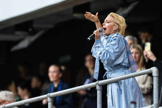 Petra Marklund performs