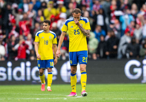 Gustaf Nilsson of Sweden looks dejected